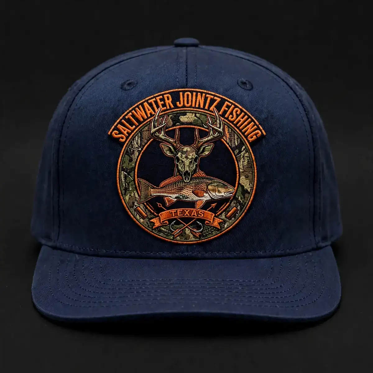 Saltwater Jointz Navy badge hat