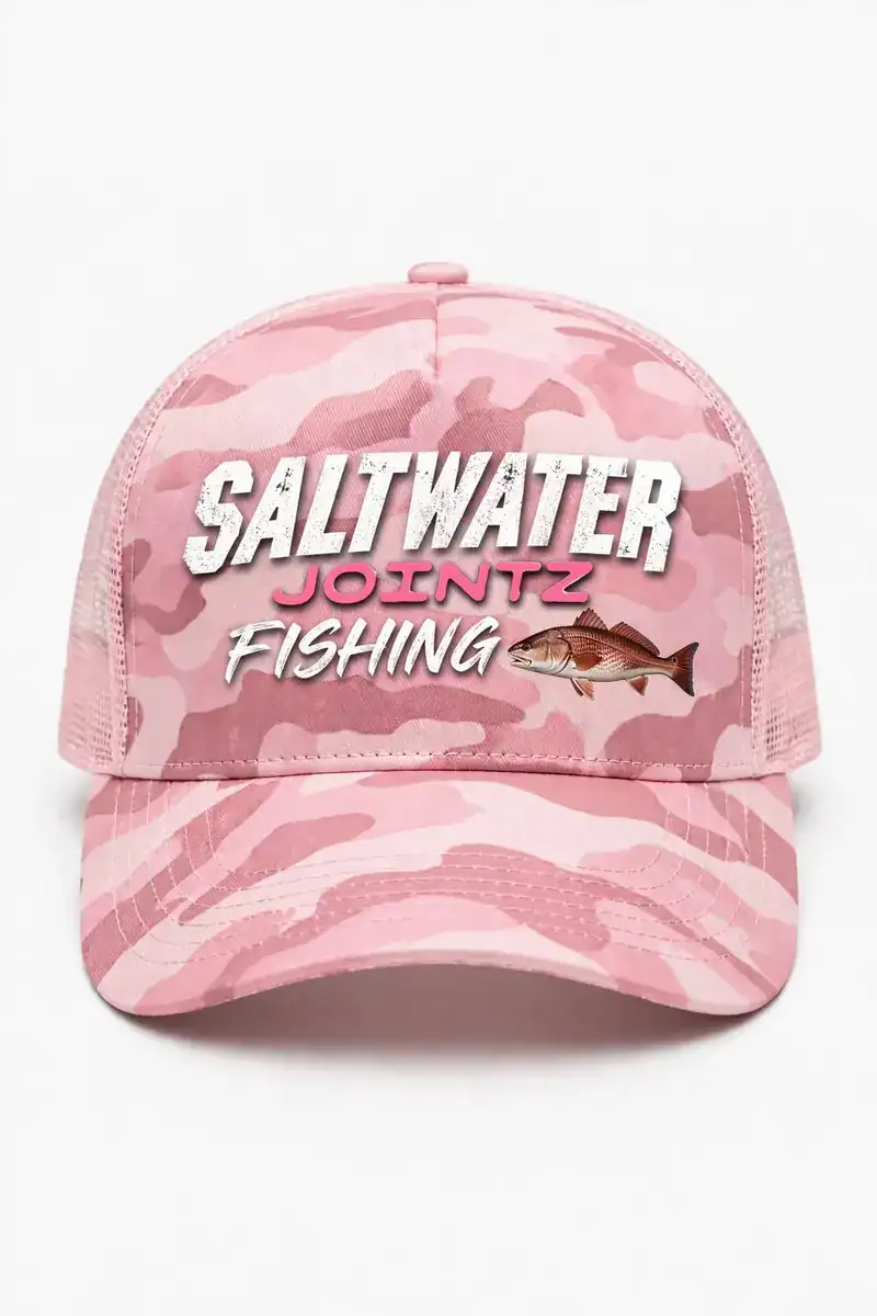 Saltwater Jointz Ladies pink camo hat