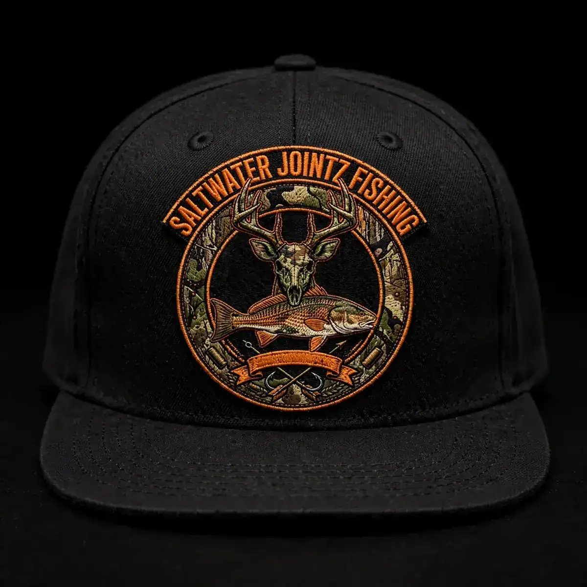 Saltwater Jointz Skull snapback hat