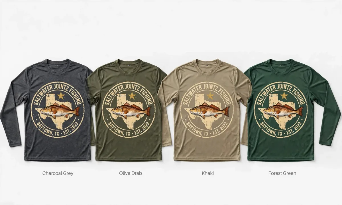 Saltwater Jointz Texas badge shirt