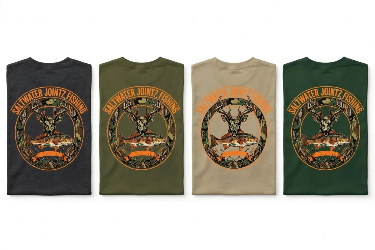 Saltwater Jointz Marsh camo tee