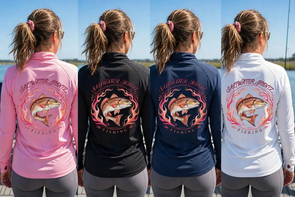 Ladies pink boat shirt mockup