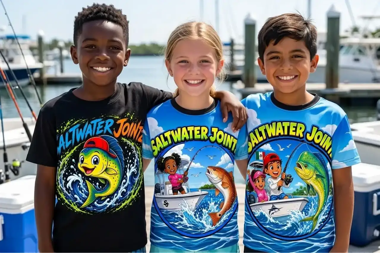 Saltwater Jointz Kids at the marina