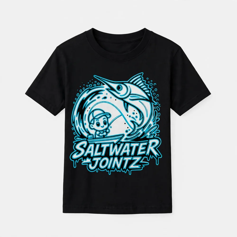 Saltwater Jointz Kids marlin tee