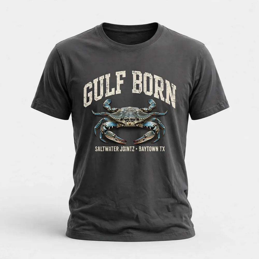 Saltwater Jointz Teen Gulf Born crab tee