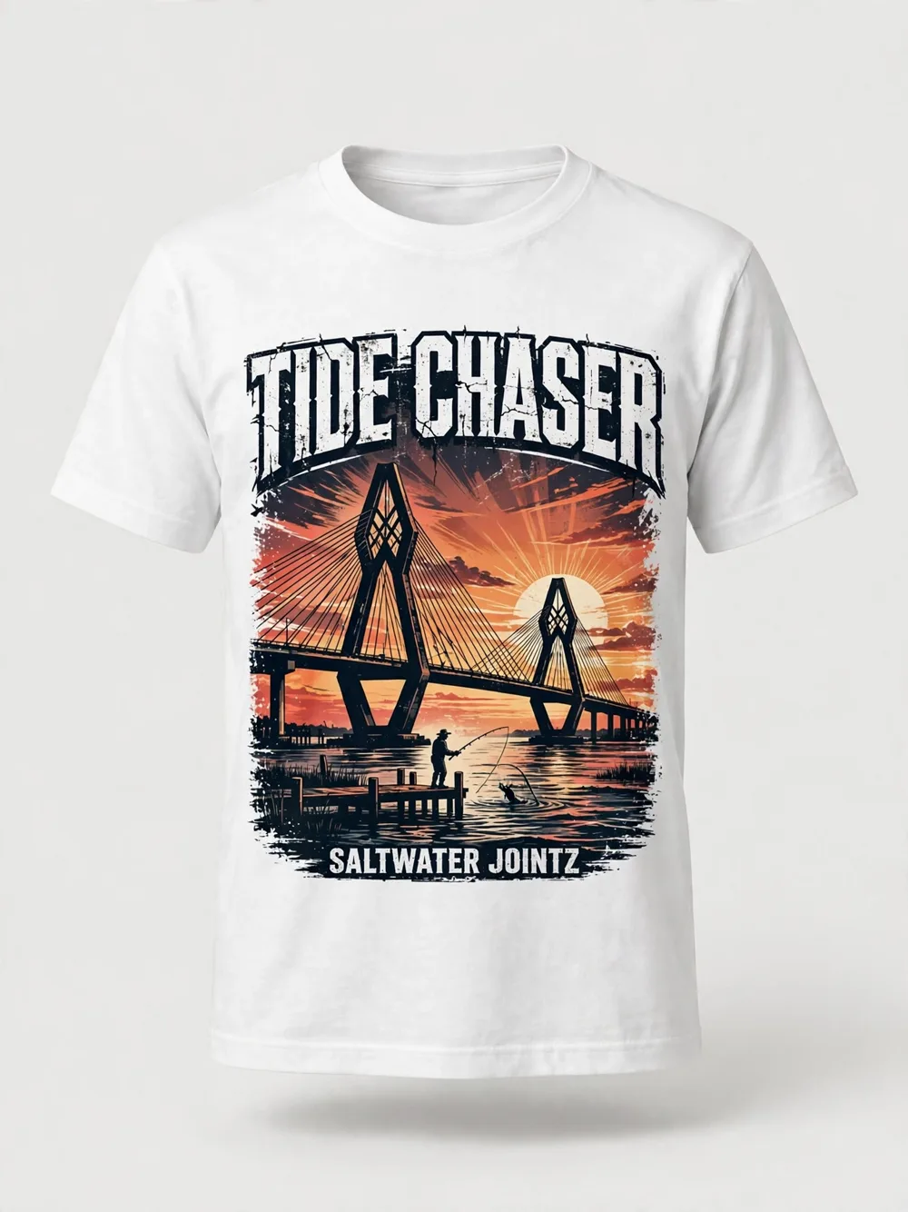 Saltwater Jointz Teen Tide Chaser bridge tee