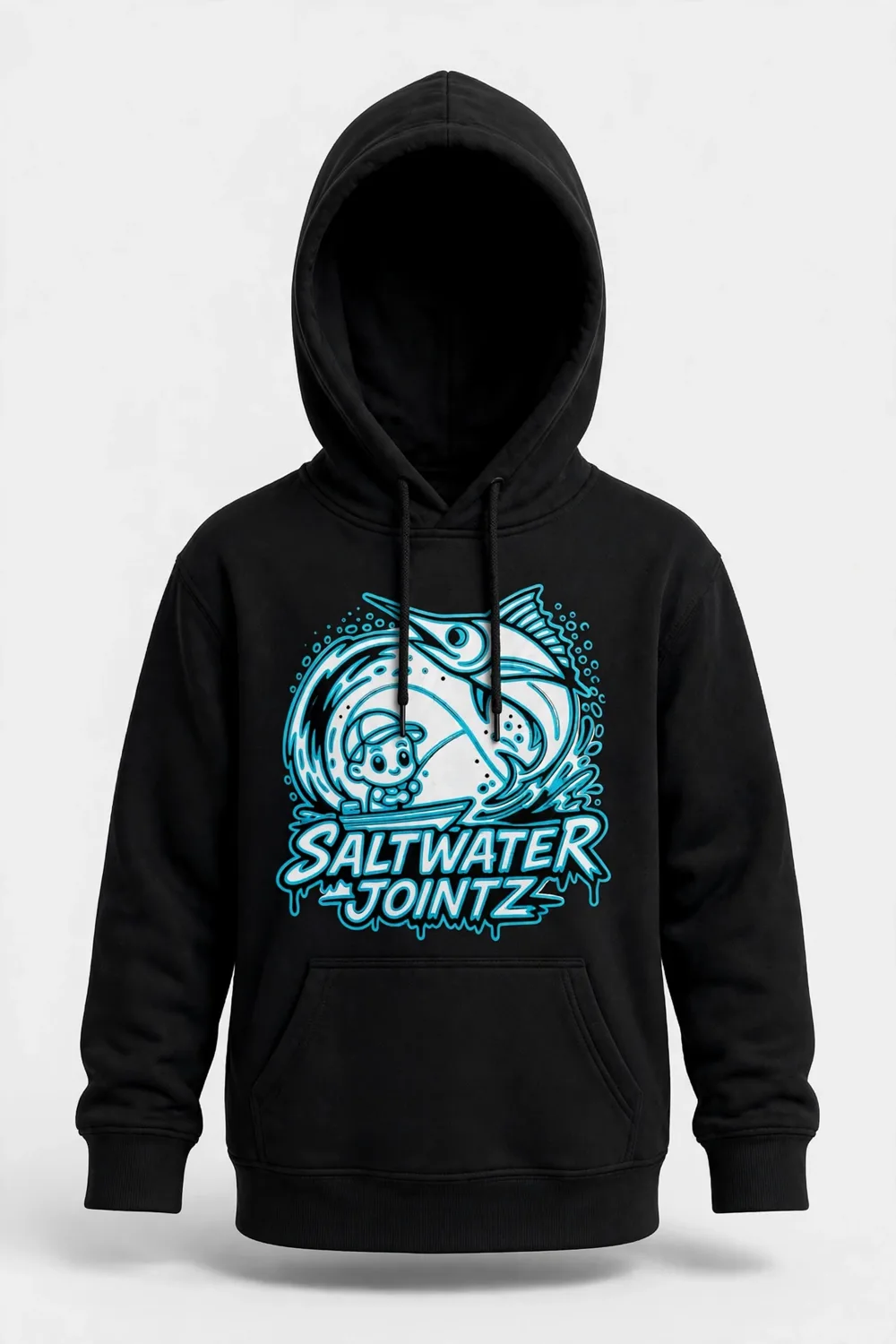 Saltwater Jointz Kids marlin hoodie